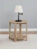 Coaster Fine Furniture 710287 Fowler - 1-Shelf Round Engineered Wood Side End Table - Natural