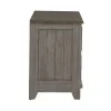 Liberty Furniture 237G-CB4490 River Place - Curio Base - Riverstone Gray & Tobacco