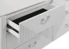 Coaster Fine Furniture 215793 Cassia - 6-Drawer Bedroom Dresser Cabinet - White High Gloss