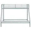 Coaster Fine Furniture 460340SVR Carson - Metal Twin Over Full Bunk Bed - Glossy Silver