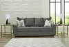 Ashley Furniture 28502/38/35/20/14 Ashley Furniture 28502/38/35/20/14 Stairatt - 4 Pc. - Sofa, Loveseat, Chair, Ottoman - Gravel