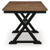Ashley Furniture D634-32 Ashley Furniture D634-32 Wildenauer - Dining Room Counter Butterfly Extension Table - Brown / Black