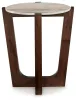 Ashley Furniture T667-6 Tanidore - Round End Table - Warm Brown