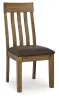 Ashley Furniture PCD592-01 Urbinforte - Dining Upholstered Side Chair (Set of 2) - Light Brown