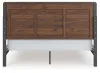Ashley Furniture PCB386B5 Fortlorn - California King Panel Bed - Walnut Brown