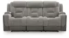 Ashley Furniture PC8350515 Mixed Motion - Power Reclining Sofa With Adjustable Headrest - Shadow