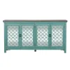 Liberty Furniture 2011-AC7236 Liberty Furniture 2011-AC7236 Kensington - 4 Door Accent Cabinet - Turquoise / Worn Wood Tone