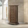 New Classic B658-079 Mar Vista - Swivel Lingerie Chest With Mirror - Walnut