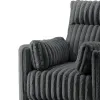 New Classic U5482-18-BLK Embrace - Swivel Accent Chair - Charcoal