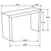 Coaster Fine Furniture 708419 Odilia - Rectangular Solid Wood Entryway Console Table - Auburn