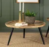 CoasterEssence 736108 Zoe - Round Mango Wood Coffee Table - Natural
