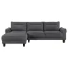 Coaster Fine Furniture 509540 Caspian - Upholstered Curved Arm Chaise Sectional Sofa - Gray