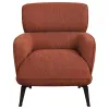 Coaster Fine Furniture 903081 Andrea - Upholstered Crecent Arm Accent Chair - Orange