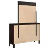 CoasterEveryday 202093M Carlton - 6-Drawer Dresser With Mirror - Cappuccino