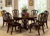 Furniture of America CM3319RT-TABLE Bellagio - Round Dining Table - Brown Cherry