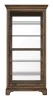 Pulaski Furniture P021768 Pulaski Accents - Sliding Door Curio With Glass Shelves And LED Light - Dark Brown