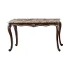 New Classic T1754-30 New Classic T1754-30 Maximus - Marble Console Table - Brown