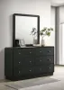 Coaster Fine Furniture 223663M Cavelle - 6-Drawer Dresser And Mirror - Black