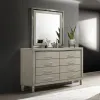 New Classic 00-B1248-DM New Classic 00-B1248-DM Lennox - Dresser & Mirror - Gray / Silver