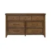 Liberty Furniture 930-BR31 Carolina Park - 7 Drawer Dresser - Amber Brown