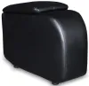 CoasterEssence 600002 Cyrus - Upholstered Home Theater Storage Wedge Console - Black