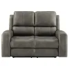 Coaster Fine Furniture 603432PPP Brickston - Triple Power Reclining Loveseat - Charcoal