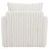 Coaster Fine Furniture 902541 Sarco - Corduroy Upholstered Swivel Accent Arm Chair - Ivory