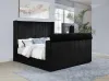 Coaster Fine Furniture 315945KE Centergrove - Upholstered Eastern King Wingback TV Bed - Black