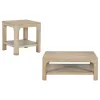 Coaster Fine Furniture 723488-S2 Solano - 2-Piece Square Coffee Table Set - Weathered Mango