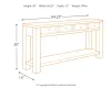 Ashley Furniture T732-4 Gavelston - Sofa Table - Black
