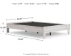 Ashley Furniture EB4121-112 Ashley Furniture EB4121-112 Shawburn - Full Platform Bed - Whitewash