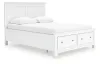 Ashley Furniture B680B20 Ashley Furniture B680B20 Fortman - Queen Panel Storage Bed - White