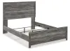 Ashley Furniture B1290/31/36/71/98/92(2) Ashley Furniture B1290/31/36/71/98/92(2) Bronyan - Queen Panel Bed - 6 Pc. - Dresser, Mirror, King Bed, 2 Nightstands - Dark Gray