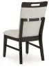 Ashley Furniture D618-01 Neymorton - Dining Upholstered Side Chair (Set of 2) - Light Gray / Brown