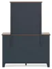 Ashley Furniture B414B1 Landocken - Dresser and Mirror - Brown / Blue