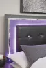 Ashley Furniture B214/31/36/58/56/97/92(2) Ashley Furniture B214/31/36/58/56/97/92(2) Lodanna - 7 Pc. - Dresser, Mirror, King Panel Bed, 2 Nightstands - Gray