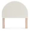 Ashley Furniture PCB1566-87 Arloster - Full Upholstered Panel Headboard - White / Tan