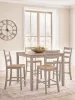 Ashley Furniture PCD403-223 Harperfeld - Dining Room Counter Table Set (Set of 5) - Natural / Gray