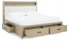 Ashley Furniture B602B4 Ashley Furniture B602B4 Calmoro - Queen Bookcase Bed - Gray
