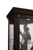 Pulaski Furniture 21459 PFC Curios - Locking Slide Door 5 Shelf Curio Cabinet - Deep Cherry Brown