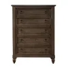 Liberty Furniture 615-BR41 Americana Farmhouse - 5 Drawer Chest - Dusty Taupe