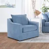 New Classic U1270-12-BLU Sylvie - Swivel Chair - Blue Slate