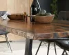 CoasterElevations 110181 Ditman - Live Edge Dining Table - Gray Sheesham