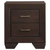 CoasterEveryday 204392 Kauffman - 2-Drawer Nightstand - Dark Cocoa