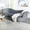 CoasterEssence 506864 Sophia - Upholstered Channel Tufted Sofa - Gray