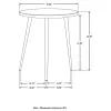 CoasterEveryday 930060 Acheson - Round Marble Top Side Table - White And Gold