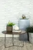 CoasterEssence 935995 Yaritza - Round Mango Wood Coffee Table - Natural And Gunmetal