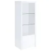 Coaster Fine Furniture 704251-SET Jude - 3 Piece TV Entertainment Center - White High Gloss