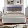 Furniture of America CM7977SV-EK-BED Brachium - Eastern King Bed - Silver