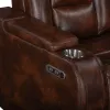 New Classic U5483-30P2-BRN Chester - Reclining Sofa With Power Headrest & Footrest - Brown